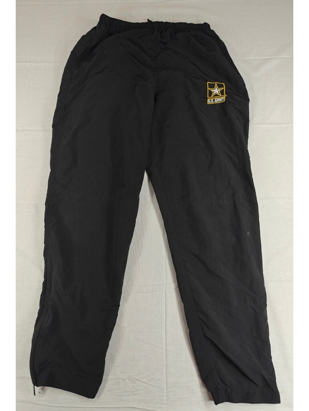U.S. Army APFU Unisex Black Nylon Physical Fitness Pants Size Small Regular